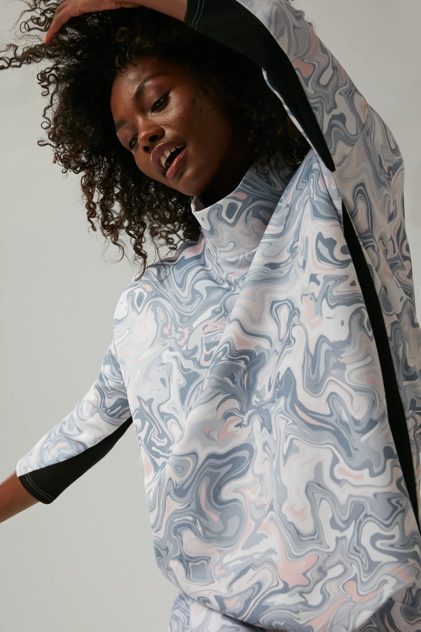 Hazy Marble Ally Swing Sweatshirt 2 Hazy Marble Ally Swing Sweatshirt - Image 2