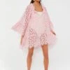 Baby Pink Dandelion Coverup