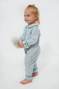 Infant Emerald Ticking Cambridge Romper -Outfit And Shoe Sales Store TyyioKsN8ByiRcbQEgGOpHmKKDxj7TMv 1