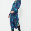 Isabel Marant Etoile Blue Green Nesly Watercolor Dress