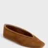 Taupe Luna Suede Slippers