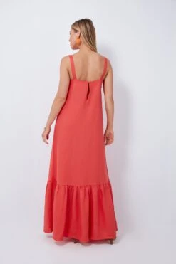 Red Cherry Bomb Solid Long Dress With Straps -Outfit And Shoe Sales Store UbQgiwxmjRciqGENA0HjAzleWeGTmRwS 1