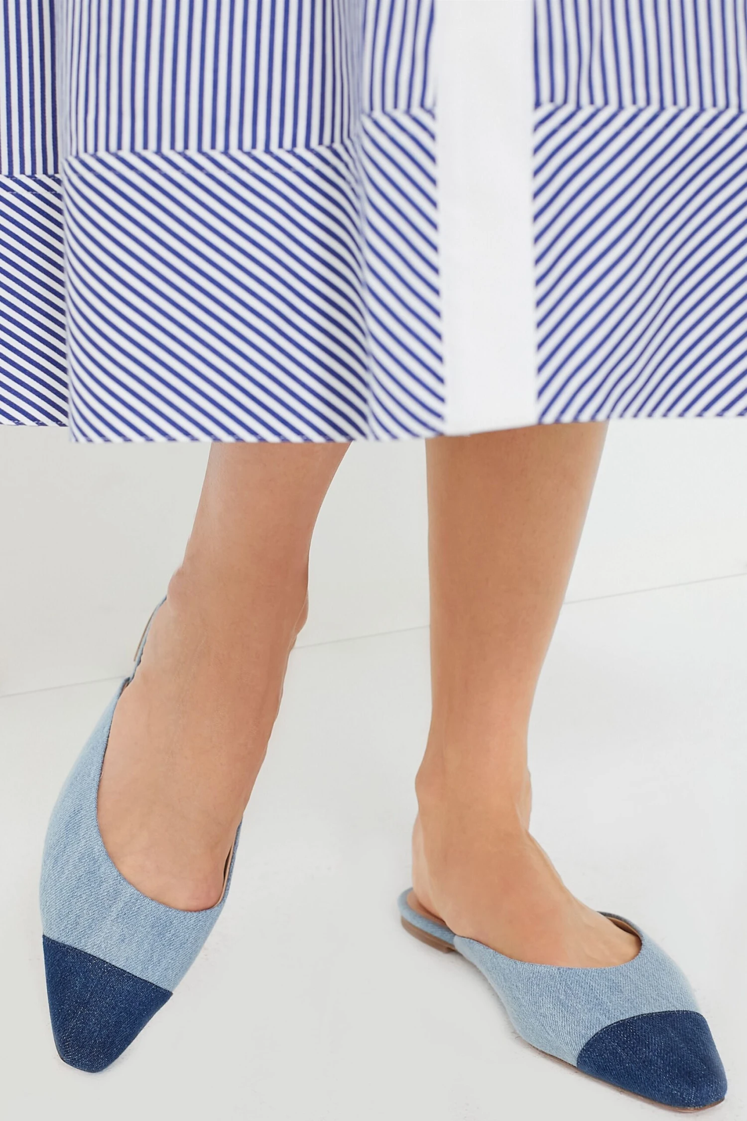 Veronica Beard Blue Multi Carlotta Flats 3 Veronica Beard Blue Multi Carlotta Flats - Image 3