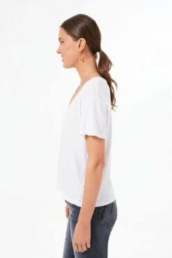 True White V Neck Tee -Outfit And Shoe Sales Store UyIYCsweSSPdlF3SuaSex6pk34vfFUkY 1