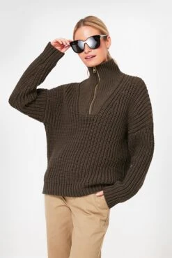 Varley Wren Natalia Half Zip Sweater