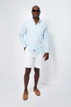 Cloud Chalk Stripe Stretch Oxford Shirt -Outfit And Shoe Sales Store VE0MSciiTm3myIjm2DFueLtcLVu6SYJP 1