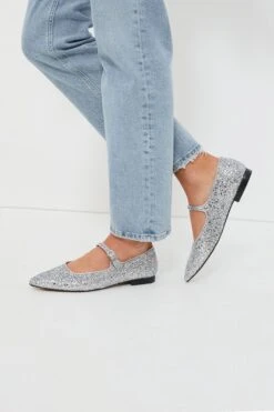 Silver Glitter Camila Flats -Outfit And Shoe Sales Store VEU6qxQtnOi1nqqrHEwIBsqCD3pW71IX 1