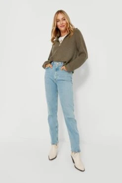 Quinlan Quarter Zip Cropped Sweater -Outfit And Shoe Sales Store VEV5RRXRgpLSFWsRdKSn2mMu4xVLIoty 1