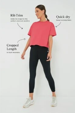 Hot Pink Cropped Ryan Boyfriend Tee -Outfit And Shoe Sales Store VLTTZQSaQfLjSViswOvVgrj0u64mEiIw 1