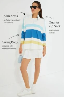 Lisbon Stripe Martina Quarter Zip 10 Lisbon Stripe Martina Quarter Zip -Outfit And Shoe Sales Store VafY1lCMbMqON5YilOccyM1SDa1lcQpy 1