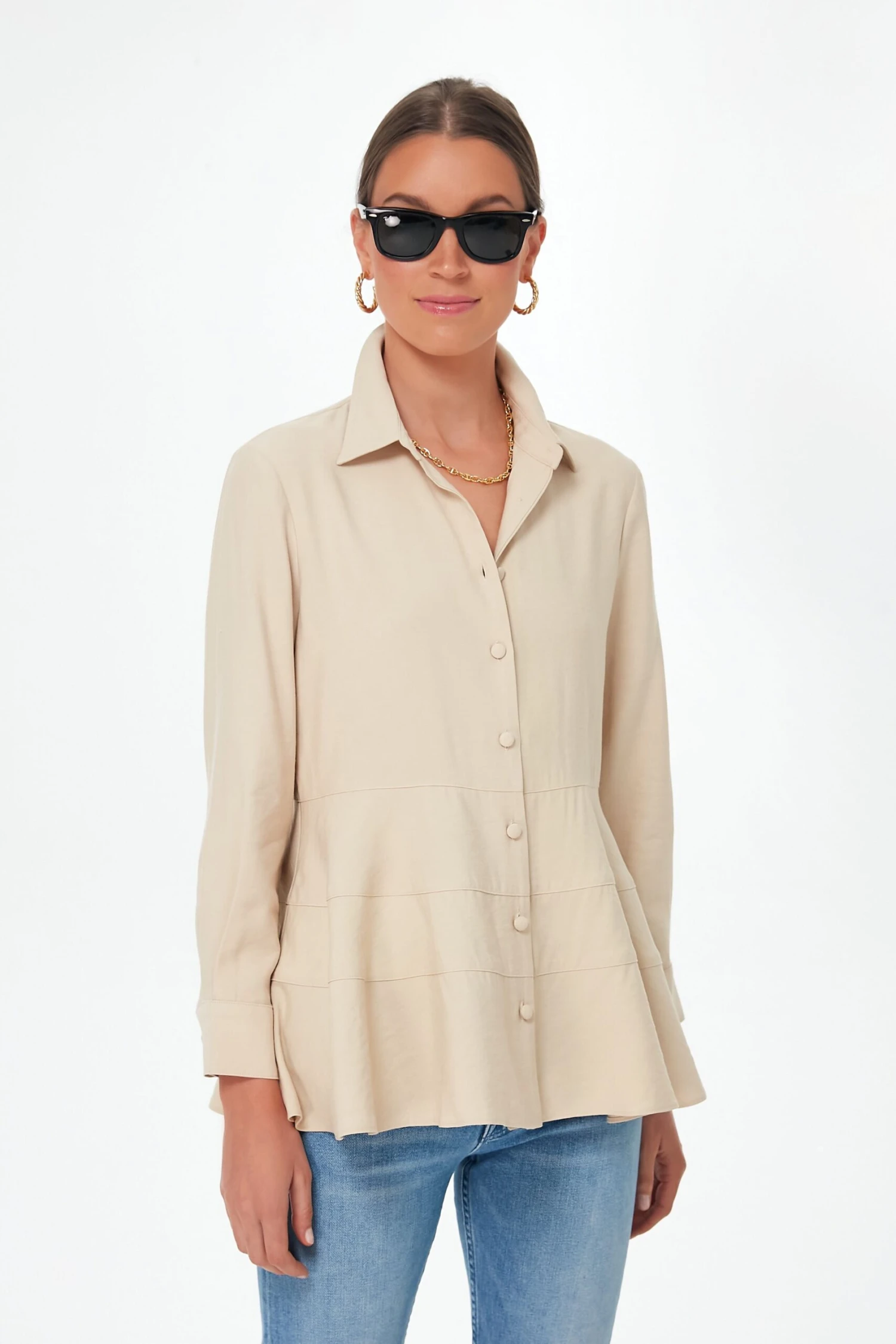Tan Ashlen Blouse 1 Tan Ashlen Blouse
