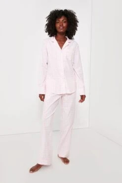 Pink Gingham Pajama Set