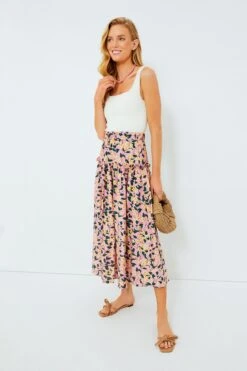 Exclusive Pink Multi Ruffled Maxi Skirt -Outfit And Shoe Sales Store VkOajrWmCKy0Gq8PUXSdgkqxUyHlKAvk 1