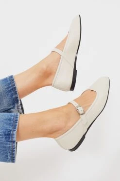 Ecru Leather Ballet Mary Janes -Outfit And Shoe Sales Store WQTCirV7i5WMxt0pbvBNsN7NxGQsXajr 1