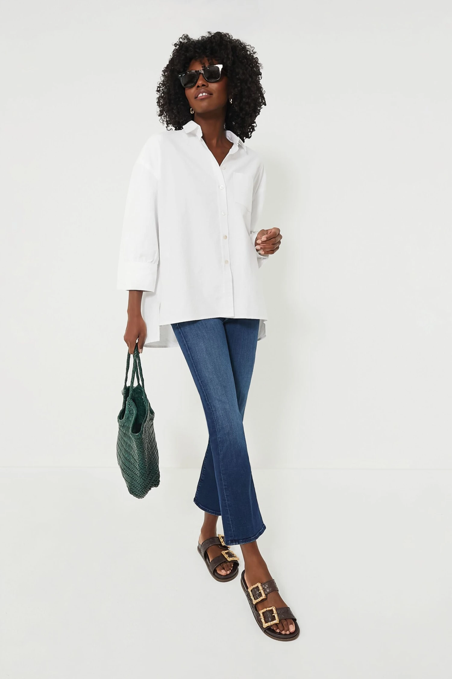 White Oxford Adair Boyfriend Shirt 6 White Oxford Adair Boyfriend Shirt - Image 6