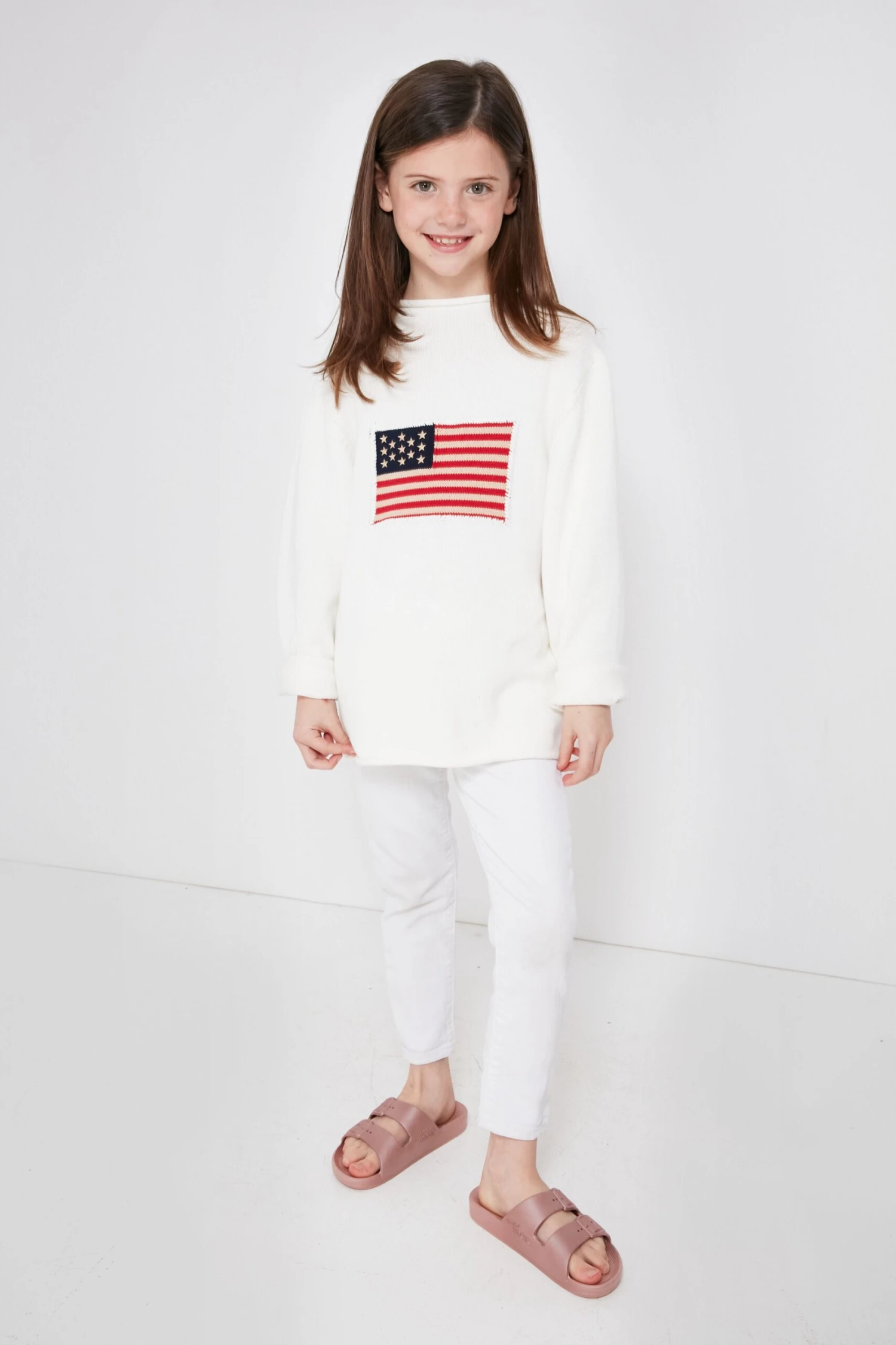 Kid's Ivory Americana Sweater 1 Kid's Ivory Americana Sweater
