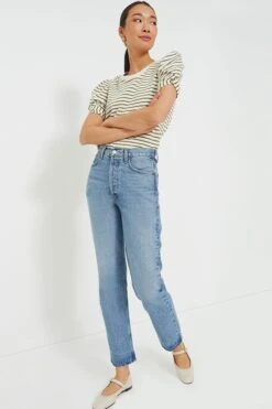 Olive Striped Vesty Puff Short Sleeve Crewneck -Outfit And Shoe Sales Store X5fLS8Yhuv8bxXUTpVJVLHRUv5VDZgNp 1