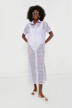 Solid & Striped Wisteria Oxford Tunic Maxi