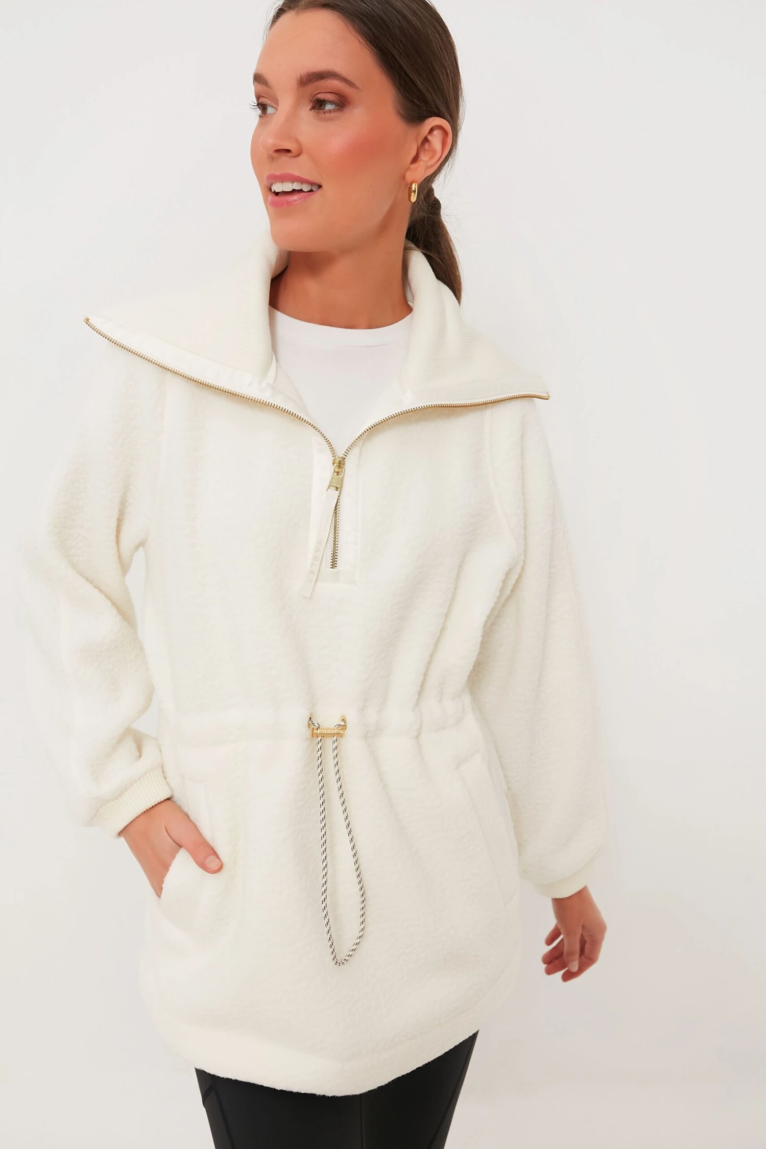 Varley Egret Parnel Half Zip Fleece 1 Varley Egret Parnel Half Zip Fleece