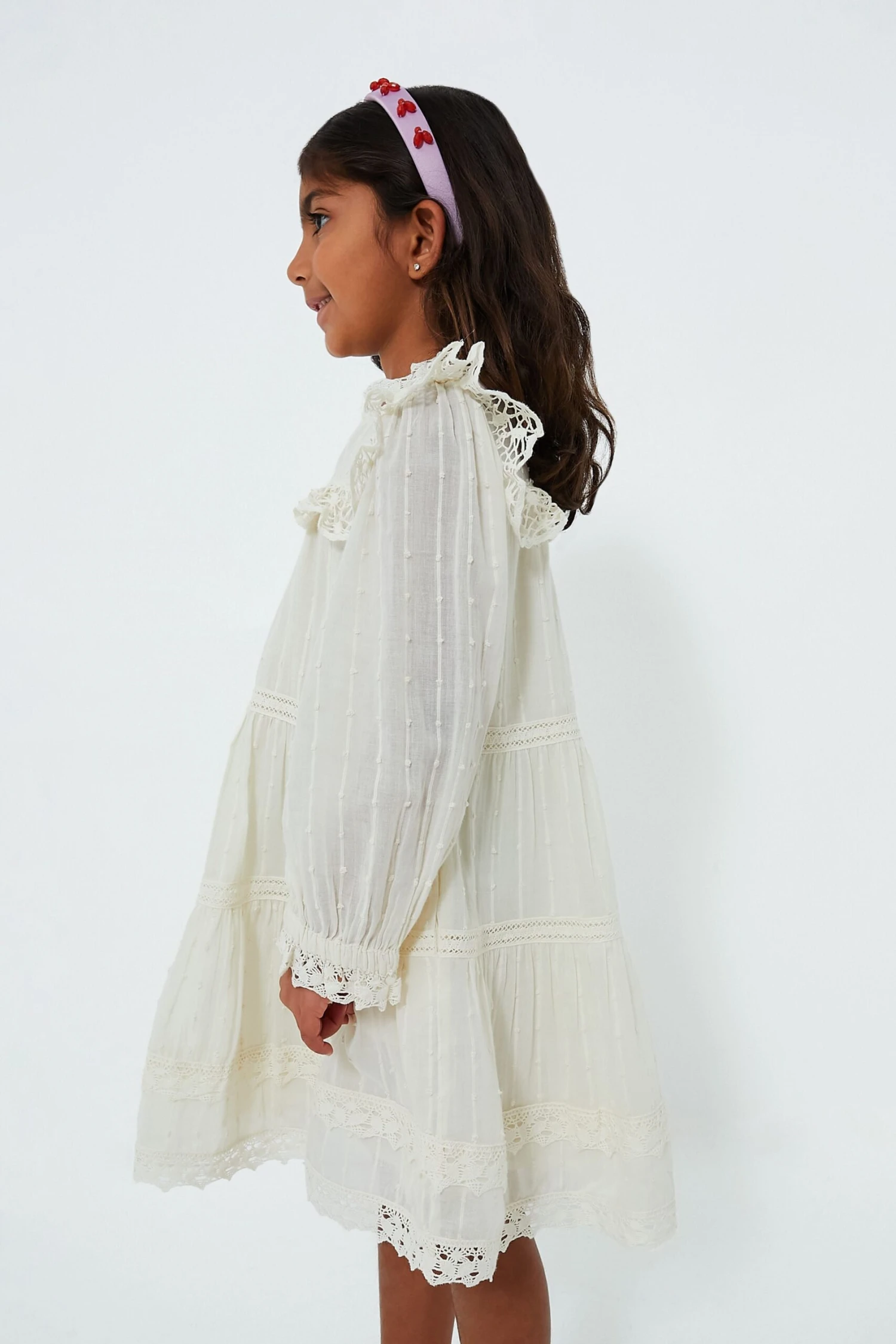 White Haven Cotton Long Sleeve Dress 3 White Haven Cotton Long Sleeve Dress - Image 3