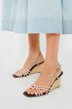 Tory Burch Pink Brick And Taupe Storm Multi Strap Wedge Sandal -Outfit And Shoe Sales Store Xp9qF3qgkXeQoXuLCsgNL2548W7AaHxy 1