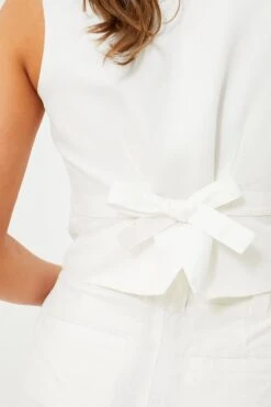 Ecru Twill Kam Vest -Outfit And Shoe Sales Store XpQJ9I9fBT79QjidSwLQqPso682Ev8Ef 1