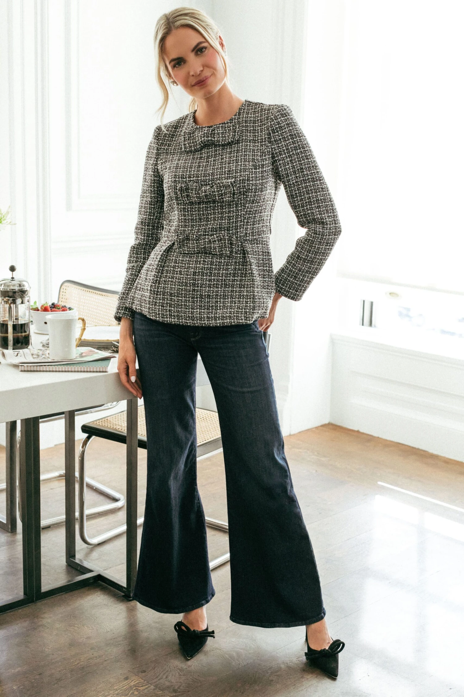 Gray Brielle Tweed Jacket 2 Gray Brielle Tweed Jacket - Image 2