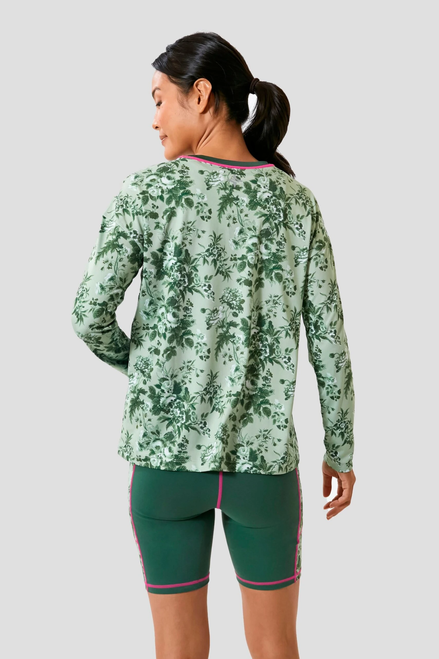 Green Bouquet Long Sleeve Ryan Boyfriend Tee 5 Green Bouquet Long Sleeve Ryan Boyfriend Tee - Image 5