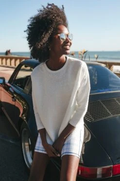 White Fleur Ally Swing Sweatshirt -Outfit And Shoe Sales Store YAfbL6tNLDOkSaCeFY795pOYa6P41H9d 1