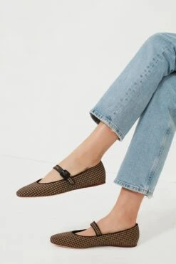 Loeffler Randall Black And Brown Check Ginger Flats -Outfit And Shoe Sales Store YCeckXwTGVssicIcu1d8Y2bgU3mCt6tv 1