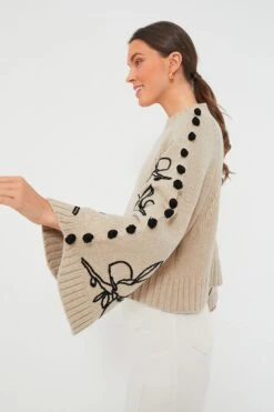 Stone Black Adele Wool Embroidered Knit -Outfit And Shoe Sales Store YCpv0ItckYRsEQ8Ed2j95dB9VjCrMHmo 1