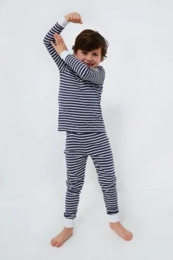 Navy Stripe Pajama Set -Outfit And Shoe Sales Store YxKUl3jY9NC1FAjGsUvWmasmqYYZg9Zb 1