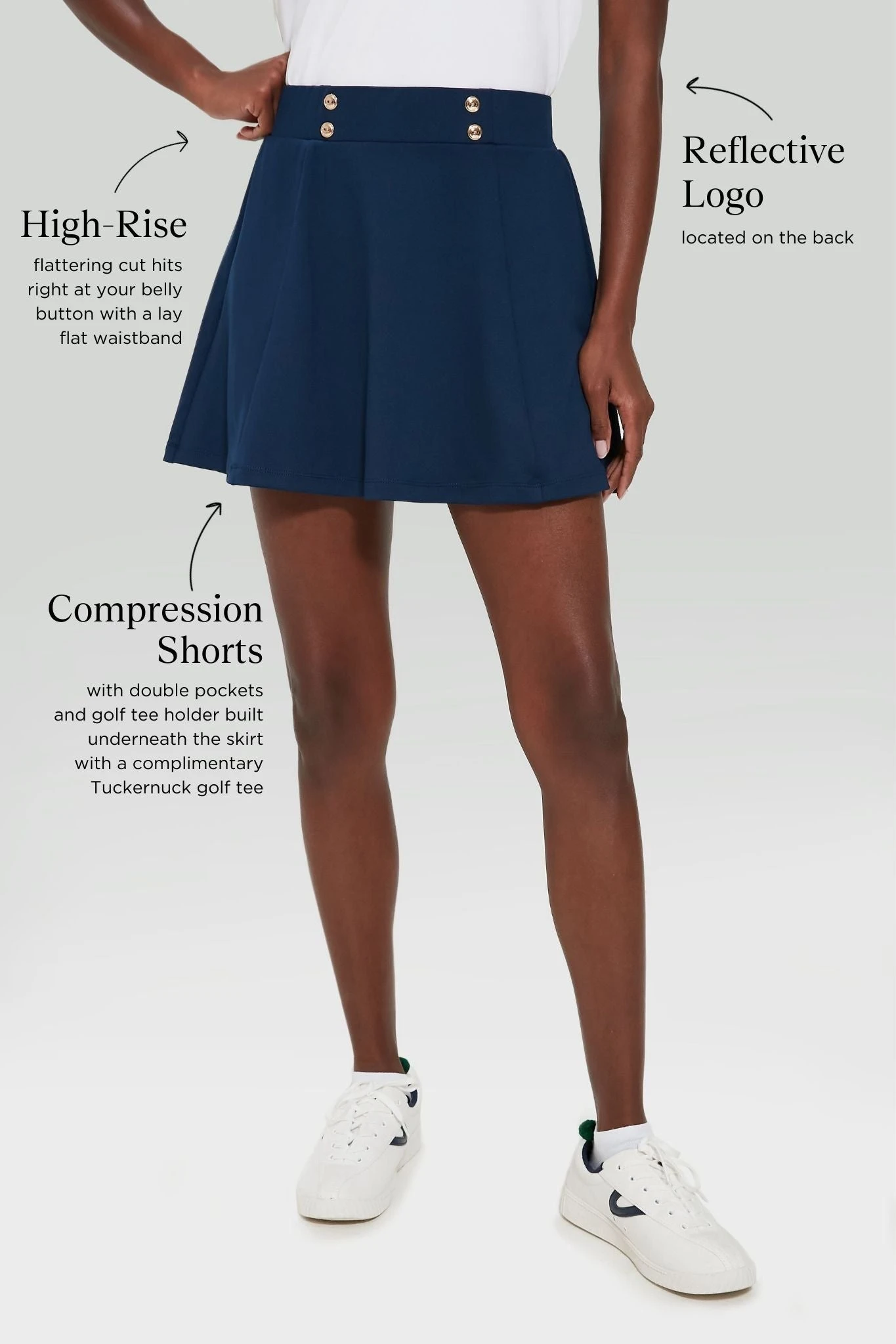 Navy 15 Inch Renee Golf Skirt 3 Navy 15 Inch Renee Golf Skirt - Image 3