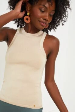 ANINE BING Champagne Noel Top