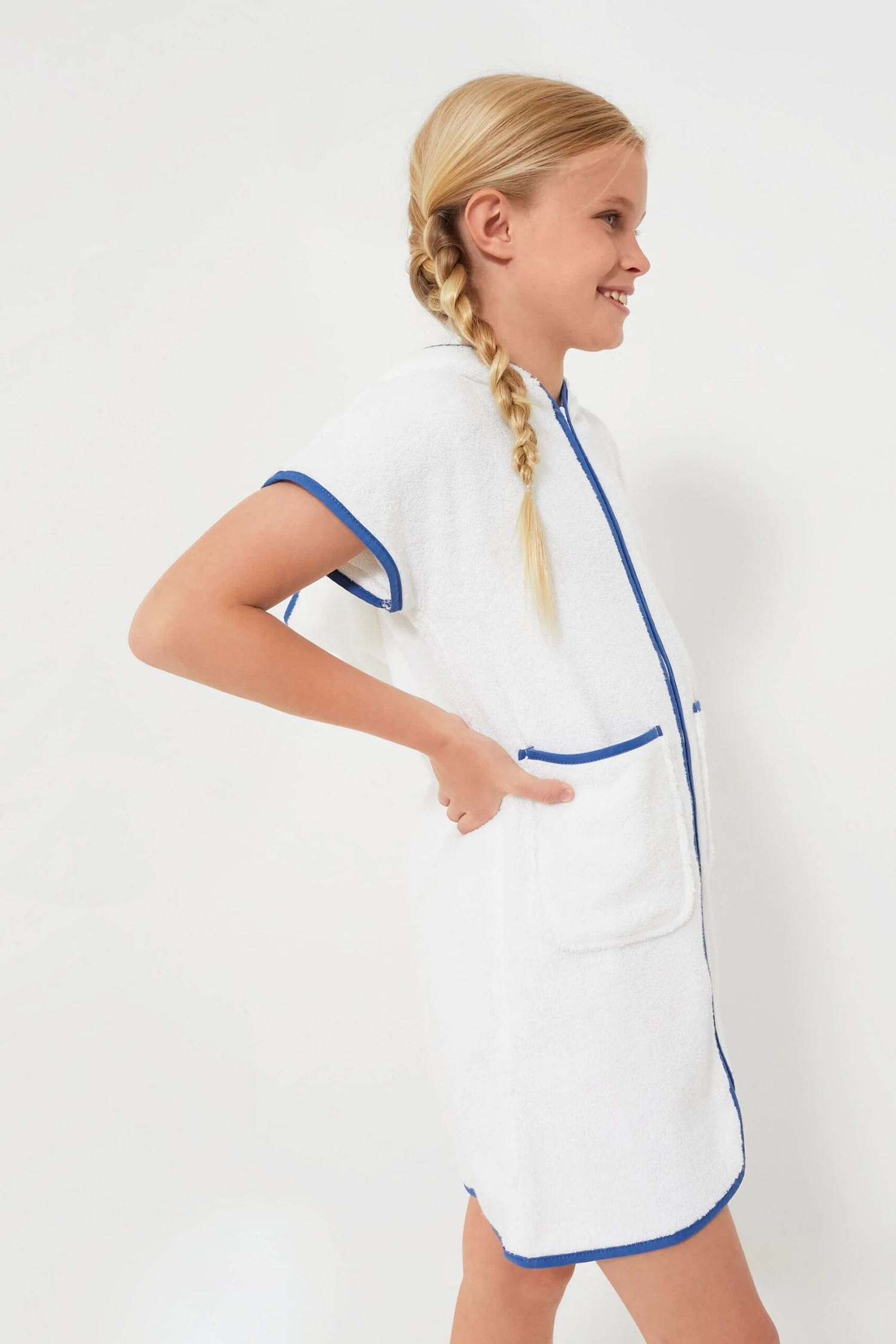 Exclusive Hydrangea Blue Kids Coverup 3 Exclusive Hydrangea Blue Kids Coverup - Image 3