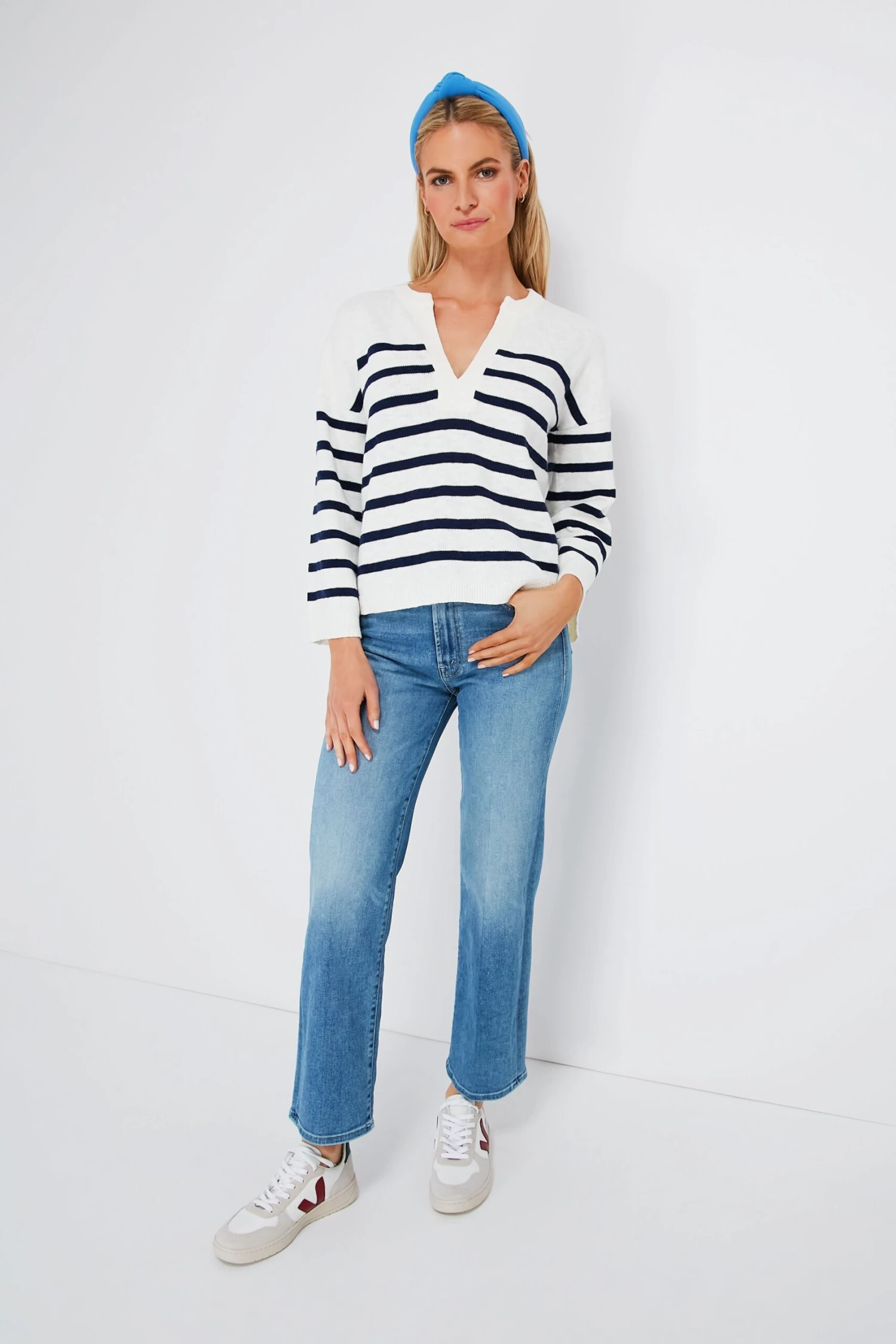 Veja White Marsala Brittany V-10 Sneakers 4 Veja White Marsala Brittany V-10 Sneakers - Image 4