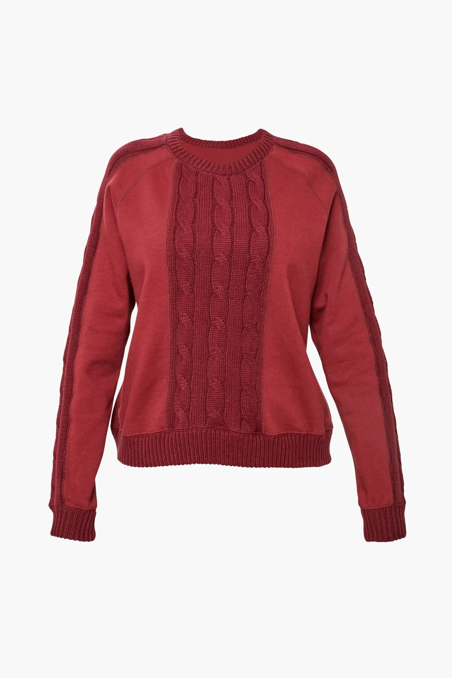 Crimson Cable Knit Reid Sweatshirt 5 Crimson Cable Knit Reid Sweatshirt - Image 5