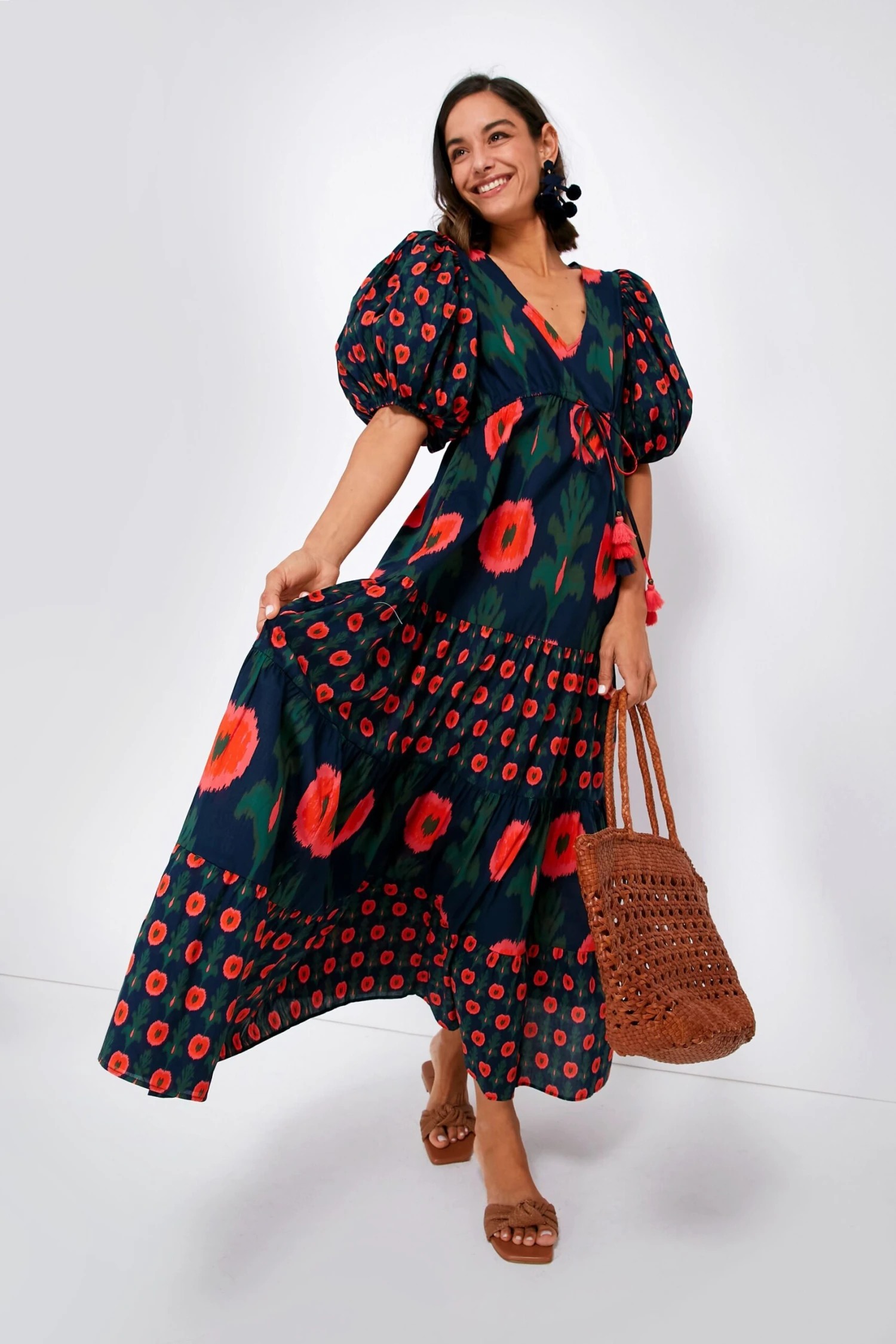 Hanging Flower Midnight Navy Vilette Dress 2 Hanging Flower Midnight Navy Vilette Dress - Image 2