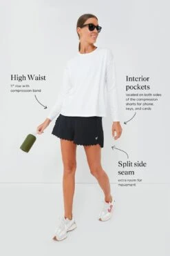 Black Scallop Marisa Tennis Short -Outfit And Shoe Sales Store b4rMqNrXnupMm8K38pWrZjOonnKz9wLy 1