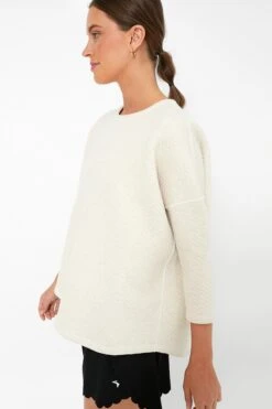 Reversible Heathered Ivory Ally Swing Sweatshirt -Outfit And Shoe Sales Store bCCLFRv5eJDAoOqn9SIHvVWRJKycKStS 1
