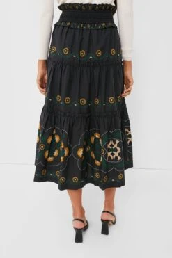 Black Perle Print Tiered Skirt -Outfit And Shoe Sales Store be9LDhRm3PGYMt6gr5B9hcY9Q15BzQ4l 1