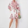 Rosy Marigold Flounce Shorty Dress