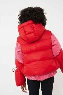 Azalea Pink And Red Zao Short Down Jacket -Outfit And Shoe Sales Store bgaDEROCaRD67kG4XykRKrOQOx8oJZZh 1