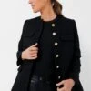 Black Tweed Jennings Jacket