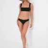 Black Bandeau Swim Top