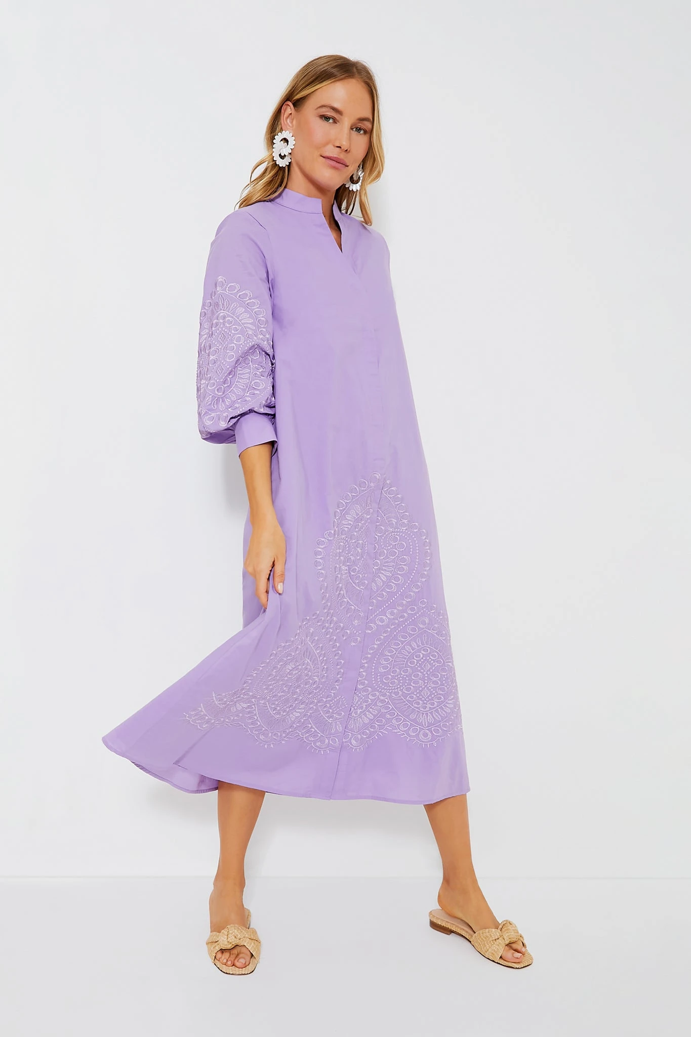 Embroidered Wisteria Caftan 1 Embroidered Wisteria Caftan