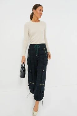 CYNTHIA ROWLEY Blackwatch Plaid Cargo Pants -Outfit And Shoe Sales Store cDUw7M9cnvl9V5kGyHSgjDbBld2E473a 1