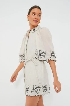 Flax Black Hattie Linen Embroidered Mini Smocked Shirt Dress 7 Flax Black Hattie Linen Embroidered Mini Smocked Shirt Dress -Outfit And Shoe Sales Store cHCEBaoVrCmDf1PmaX75k54eKv22FsyH 1