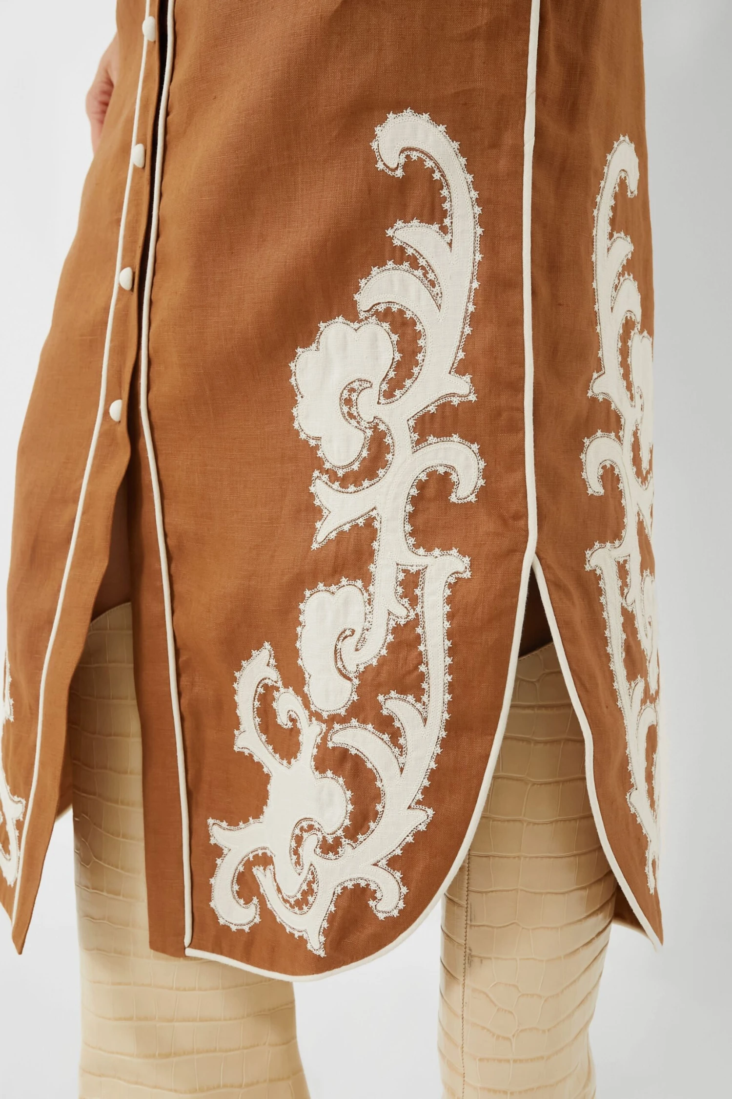 Tobacco Ruby Applique Skirt 5 Tobacco Ruby Applique Skirt - Image 5