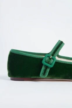 Loeffler Randall Spruce Velvet Chiara Mary Jane Flats -Outfit And Shoe Sales Store cqC2DNB2M3ynWxAGA7EETsSvweTyglY0 1